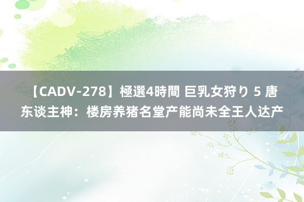 【CADV-278】極選4時間 巨乳女狩り 5 唐东谈主神：楼房养猪名堂产能尚未全王人达产