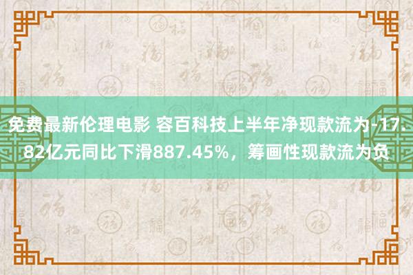 免费最新伦理电影 容百科技上半年净现款流为-17.82亿元同比下滑887.45%，筹画性现款流为负