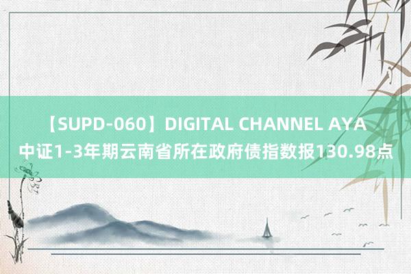 【SUPD-060】DIGITAL CHANNEL AYA 中证1-3年期云南省所在政府债指数报130.98点