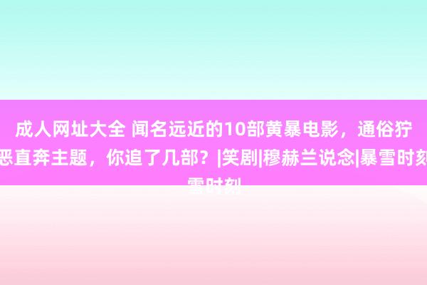 成人网址大全 闻名远近的10部黄暴电影，通俗狞恶直奔主题，你追了几部？|笑剧|穆赫兰说念|暴雪时刻